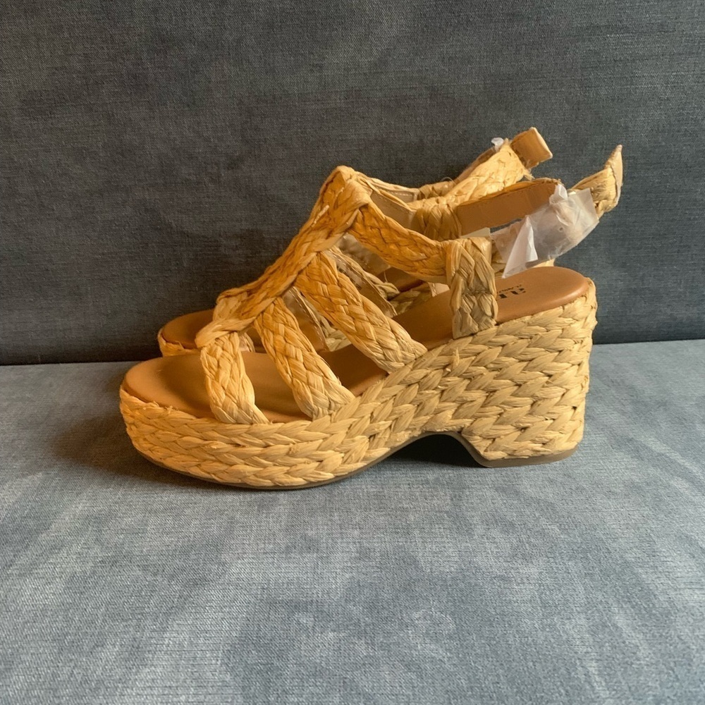 ana Womens Merlin Wedge Sandal 8.5M Ankle Strap Espadrille Open Toe Summer New - Picture 4 of 9